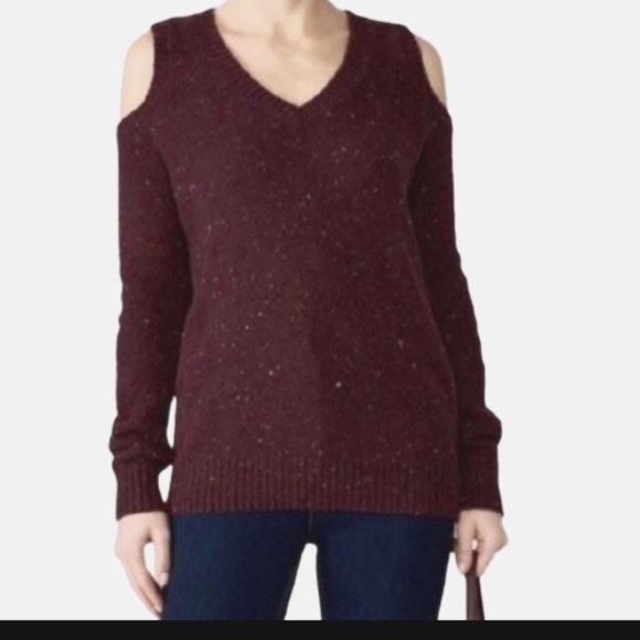 Rebecca Minkoff Page Cold-Shoulder Knit Sweater - wool, nylon & alpaca - Picture 1 of 8